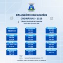CALENDÁRIO DAS SESSÕES ORDINÁRIAS – 2026